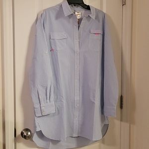 Vineyard Vines Stripe Harbor Shirt Cover Up